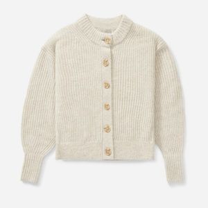 Everlane Cropped Alpaca Cardigan (Size: XS).